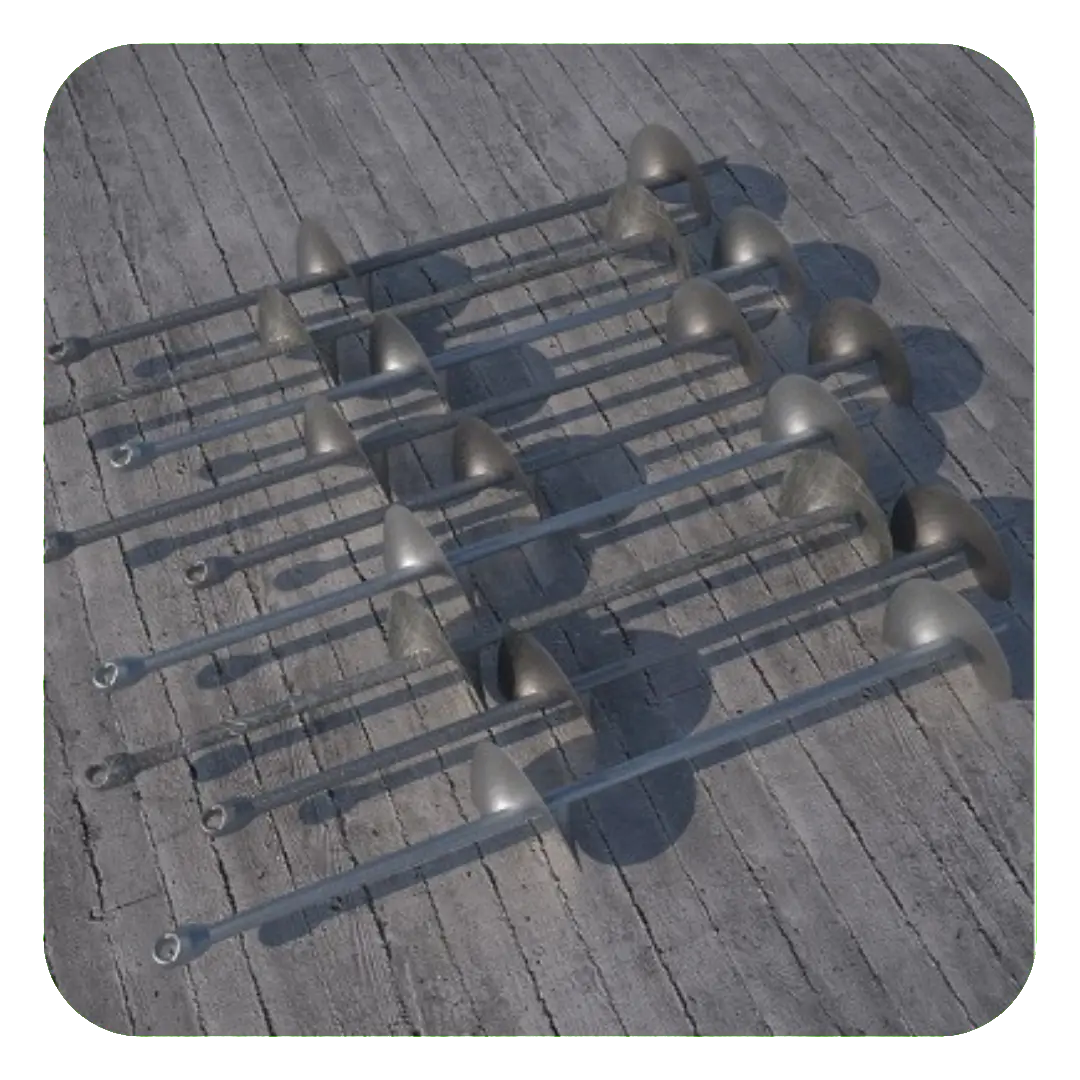 Instalación artesanal de anclajes para boyeo